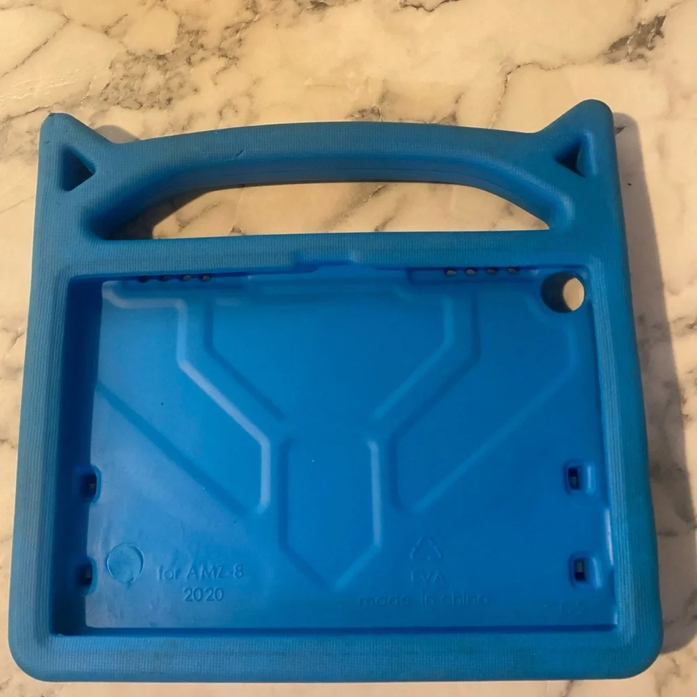 Amazon Fire Tablet Kids Cover HD 8 Blue with Cat Ears